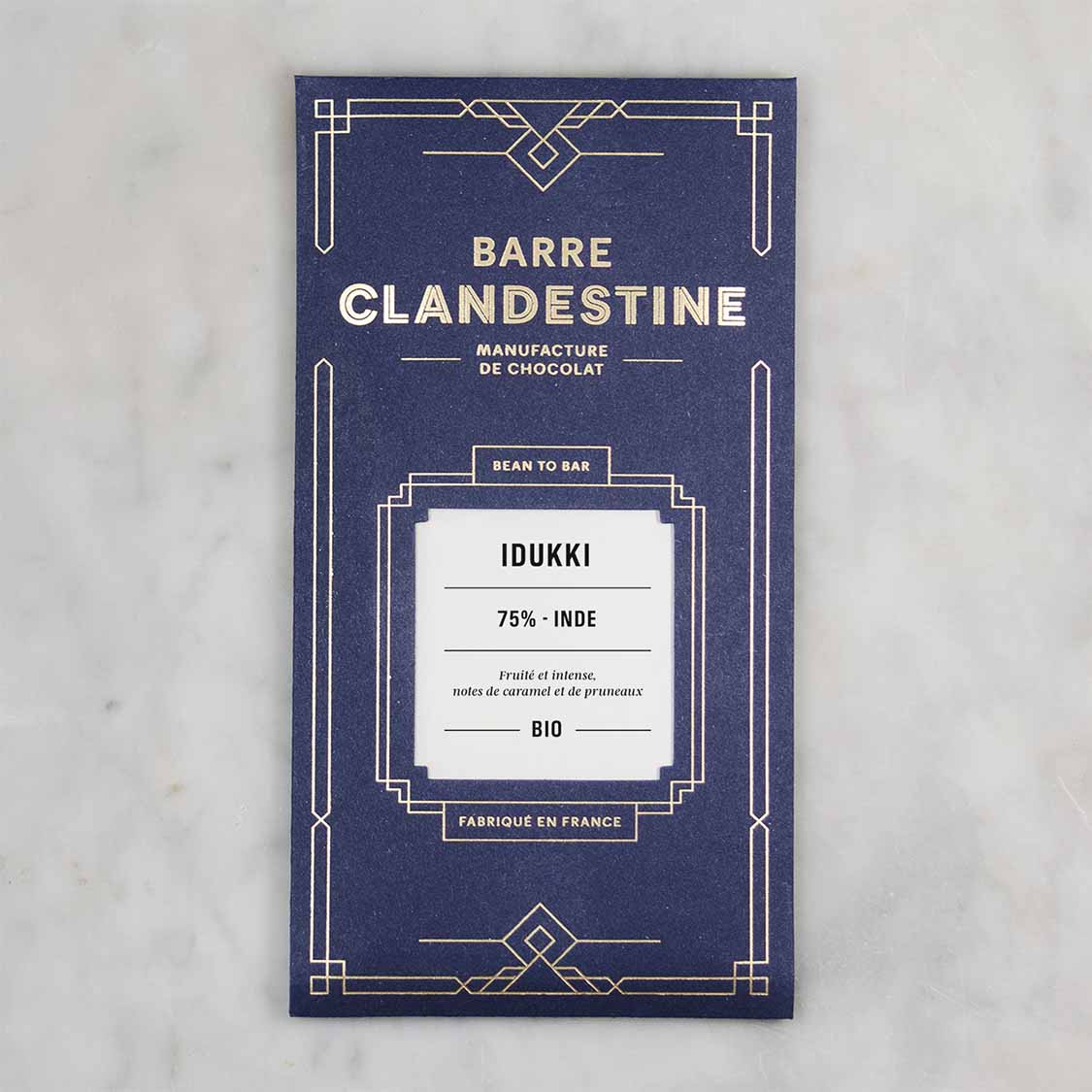 Barre chocolat noir Inde