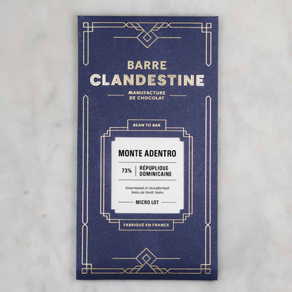 Barre chocolat noir, Monte Adentro 73%