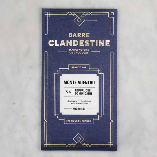 Barre chocolat noir, Monte Adentro 73%