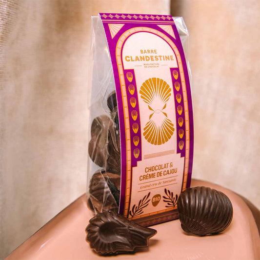 Coquillages - Chocolat et crème de cajou