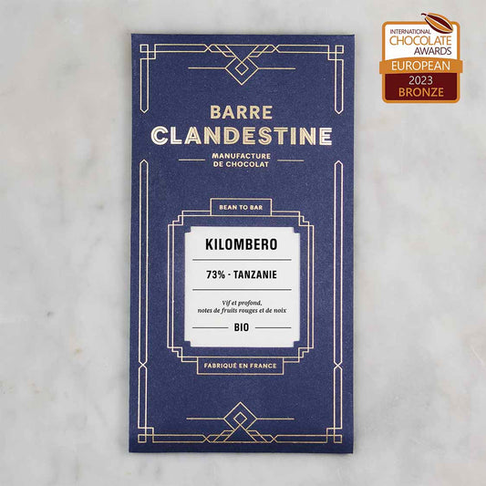 Barre chocolat noir, Kilombero 73%