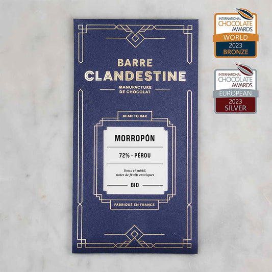 Barre chocolat noir, Morropón 72%